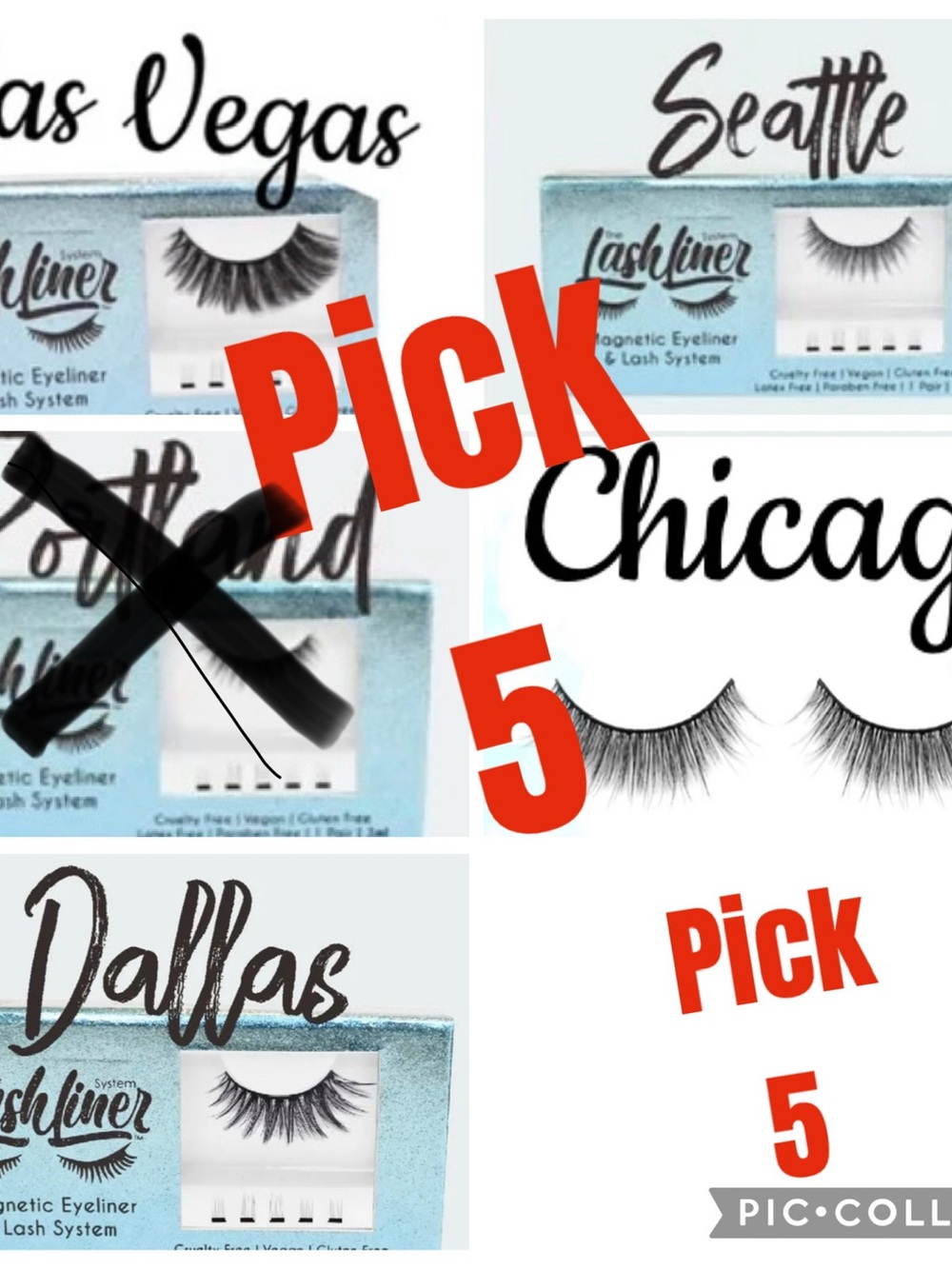 Magnetic Lashliner False Eyelashes - Multi Style Set